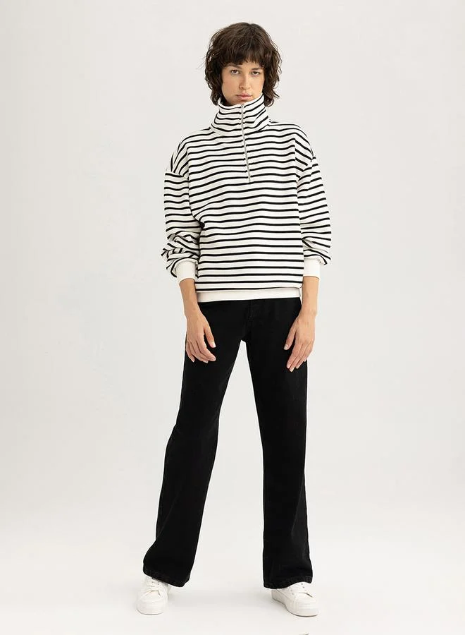 DeFacto Solid High Rise Wide Leg Jean by Styli