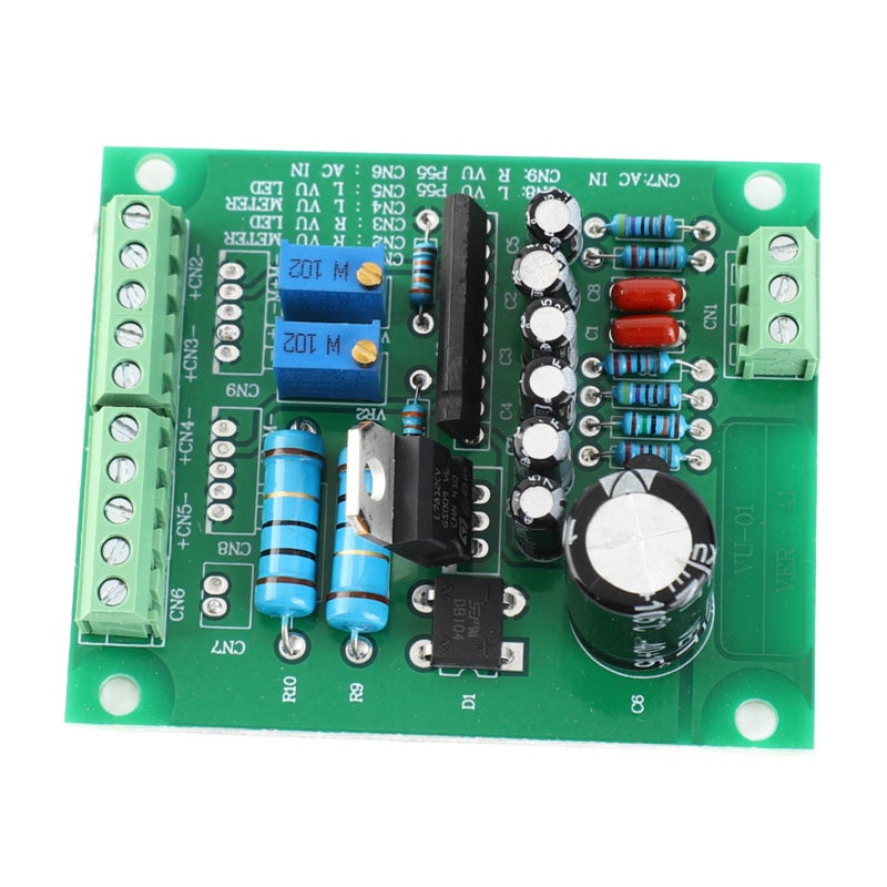 اس تي برنامج تشغيل عداد VU ستيريو 55x66 مم لوحة PCB ثنائية الوجه - ضغط ديناميكي لشريحة صوت احترافية - وظيفة كتم الصوت لأنظمة الصوت AC12V - Image 2