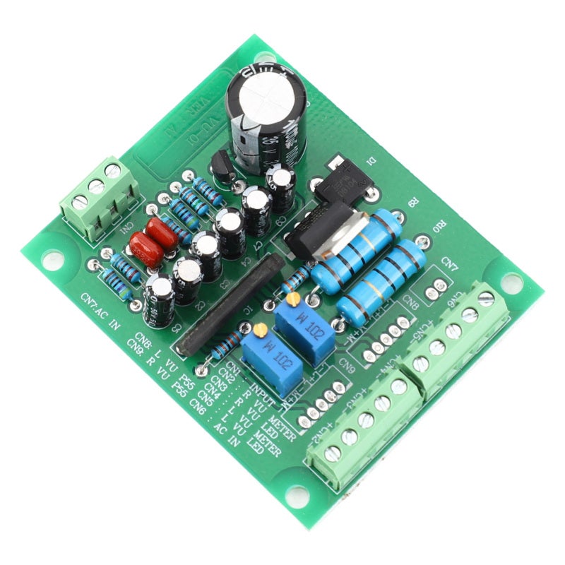 اس تي برنامج تشغيل عداد VU ستيريو 55x66 مم لوحة PCB ثنائية الوجه - ضغط ديناميكي لشريحة صوت احترافية - وظيفة كتم الصوت لأنظمة الصوت AC12V - Image 4