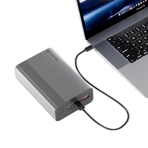 Lapcare Boost 65W PD Super Fast USB Charging 20000Mah Laptop Powerbank Supports Super Fast Charging 2.0, Charges Macbooks, Laptops, Dslrs and Gaming Console, Silver - Image 1