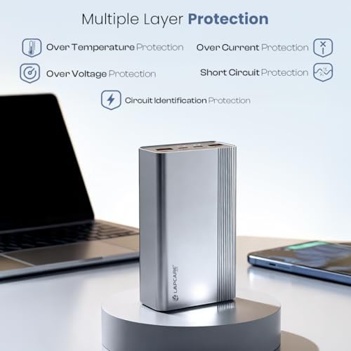 Lapcare Boost 65W PD Super Fast USB Charging 20000Mah Laptop Powerbank Supports Super Fast Charging 2.0, Charges Macbooks, Laptops, Dslrs and Gaming Console, Silver - Image 5