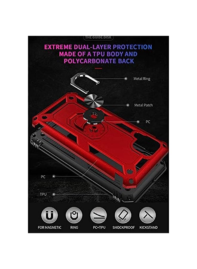 HuHa HuHa Case Cover Compatible For Huawei P40 Lite Shockproof TPU + PC Protective Case with 360 Degree Rotating Holder Blue - Image 3