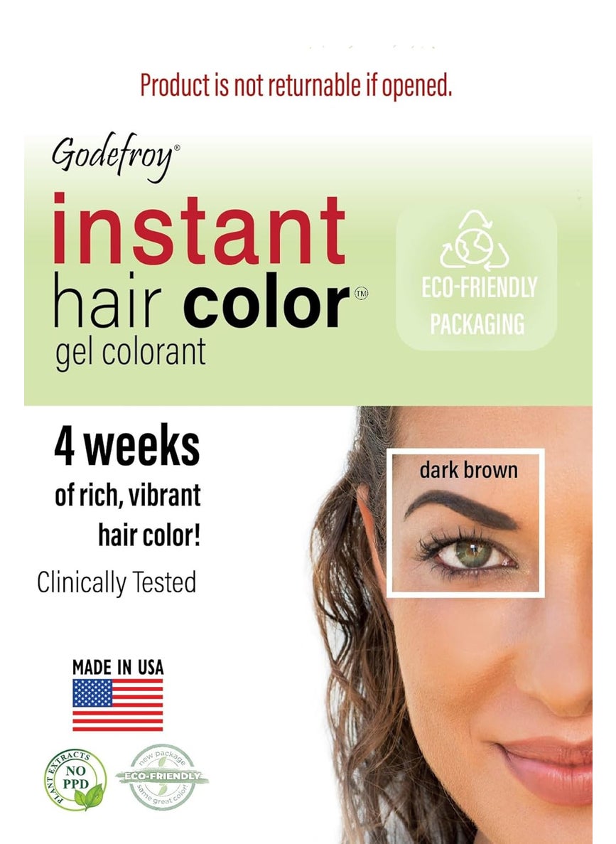 Godefroy Godefroy Instant Hair Color 20 applications per kit  Dark Brown Professional Pack 20 Application Kit 