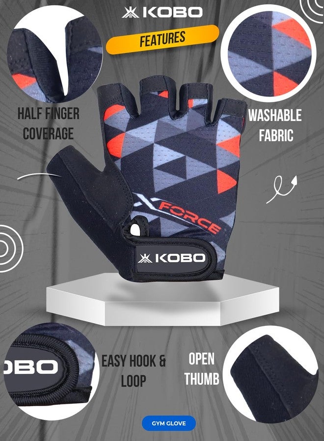 Kobo Gym Gloves WTG-76 for Men and Women, Gloves for Professional Weightlifting, Fitness Training and Workout - Image 5