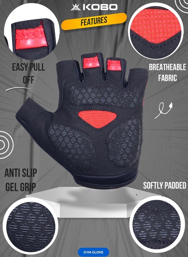 Kobo Gym Gloves WTG-76 for Men and Women, Gloves for Professional Weightlifting, Fitness Training and Workout - Image 4