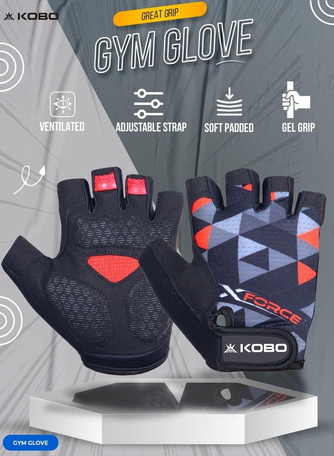 Kobo Gym Gloves WTG-76 for Men and Women, Gloves for Professional Weightlifting, Fitness Training and Workout - Image 3
