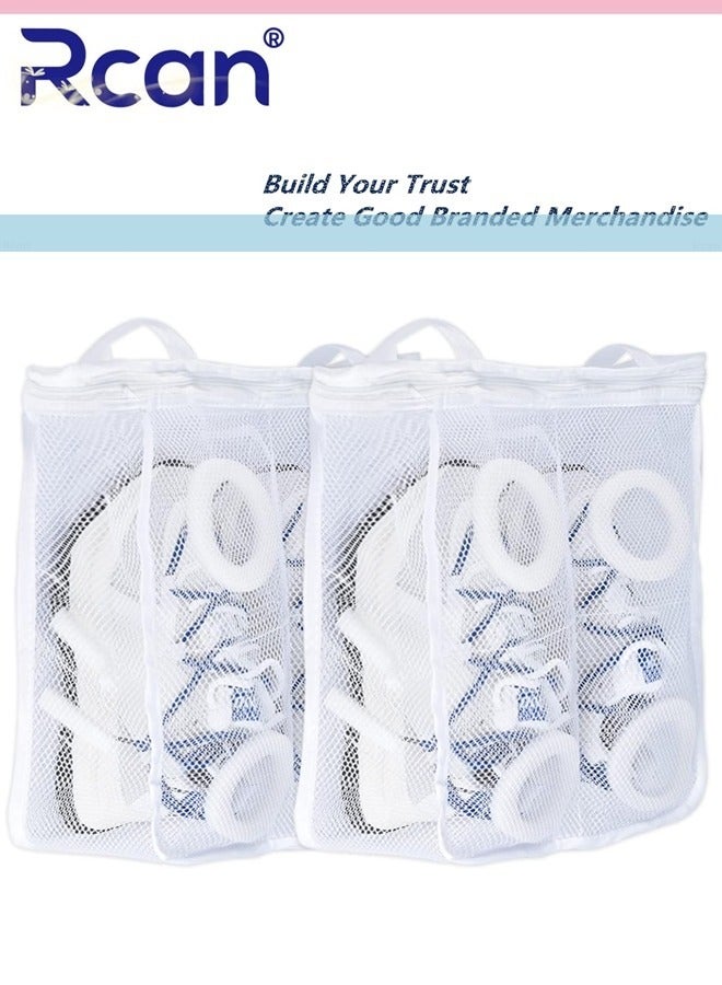 Rcan 2 Pcs Shoe Washing Bags Laundry Bags with Zip Closure Reusable Hanging Bag for Sneakers Running Shoes and Socks - Image 1