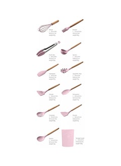 Silicone 12 In 1  Non Stick Silicone Cooking Utensils Set  - Image 2