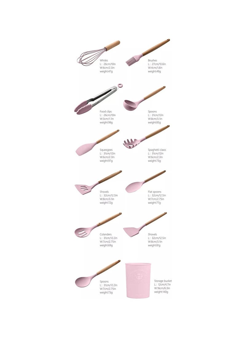 Silicone 12 In 1  Non Stick Silicone Cooking Utensils Set  - Image 2