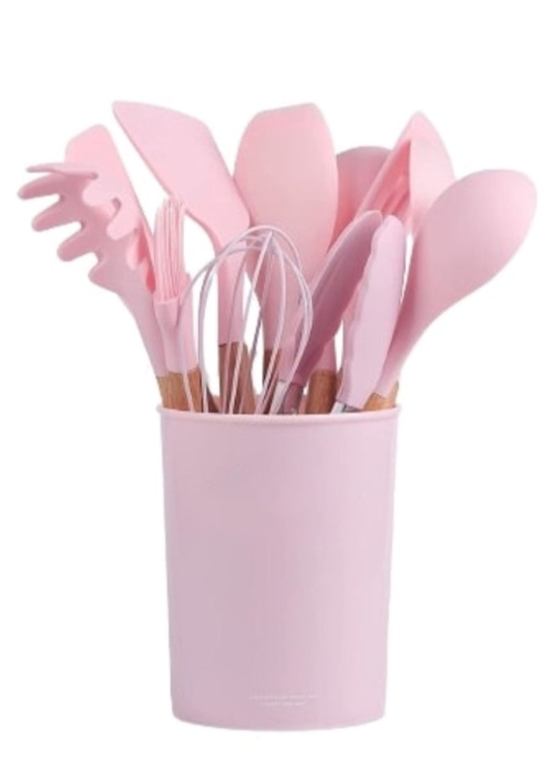 Silicone 12 In 1  Non Stick Silicone Cooking Utensils Set  - Image 1