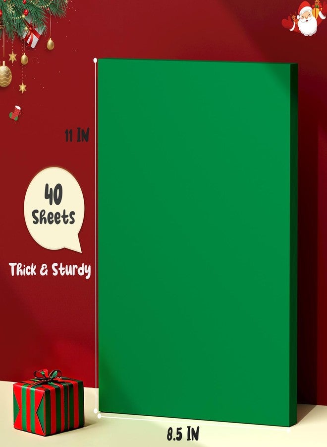 Vishoitty 40Sheets Green Card Stock 8.5x11 - Image 2