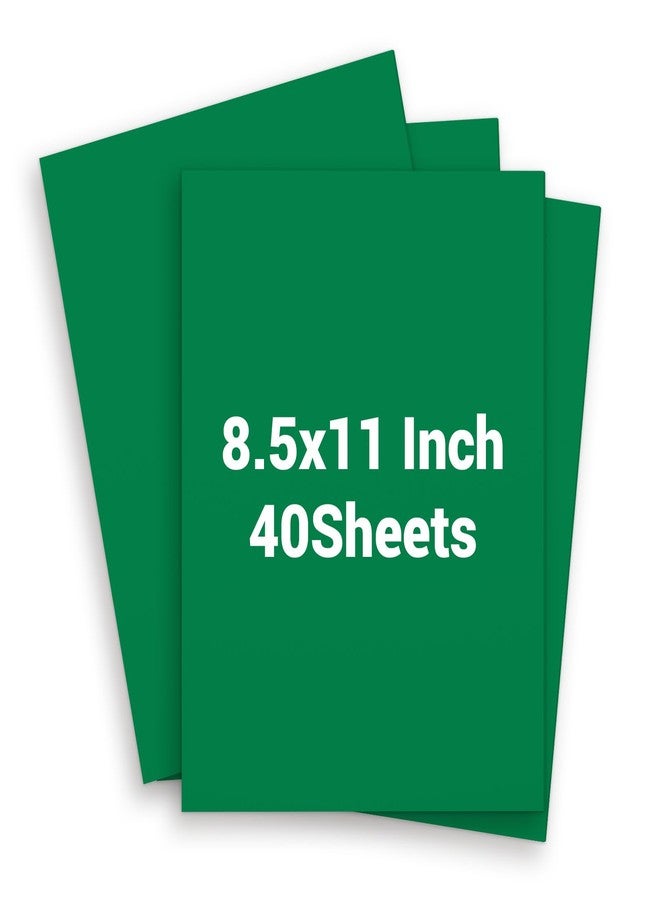 Vishoitty 40Sheets Green Card Stock 8.5x11 - Image 1