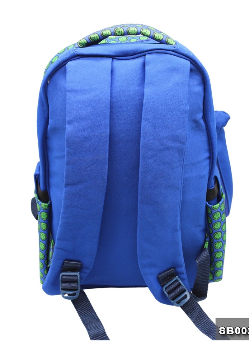 Gharibo Bags School backpack with lunch bag Size 17 model 26 Hulk  - Image 4
