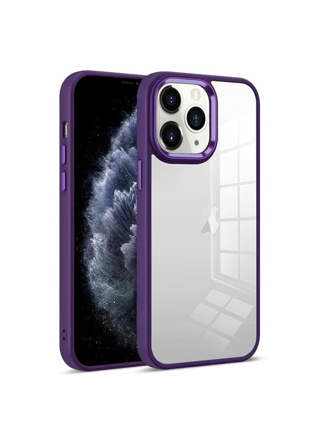 زبون جراب هاتف iPhone 11 Pro Max ملون شفاف - Image 1