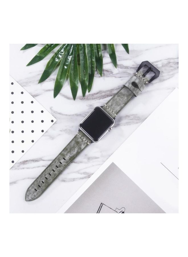 NIBEMINENT Watch Strap for Apple Series 7 6 & SE 5 4 2 1 Green - Image 1