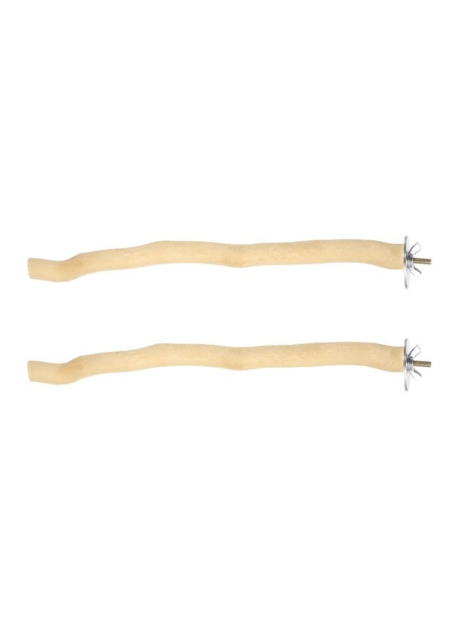 MECCANIXITY Natural Wooden Bird Branch, Length 11.8'' Dia 18.8mm, Wooden, Natural Bird Perches Intended for Cockatiels/Budgies/Parakeets, Pack of 2 - Image 1