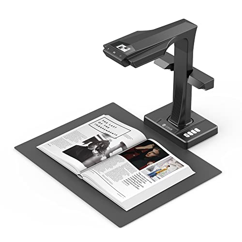 CZUR ET16 Plus Advanced Book & Document Scanner, 2nd Gen Auto-Flatten&Deskew Tech, 16MP Camera, Capture A3, 186 Languages OCR, Convert to PDF/Searchable PDF/Word/Tiff/Excel, Run On Windows&MacOS - Image 1