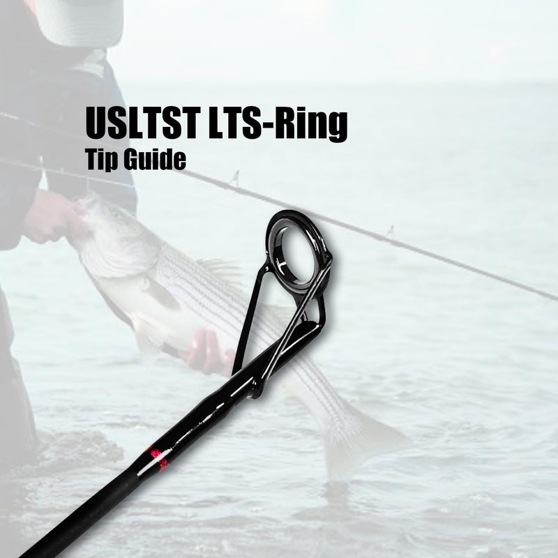 Fiblink Surf Casting Fishing Rod 2-Piece Graphite Travel Baitcasting Fishing Rod (Length: 9') - Image 5