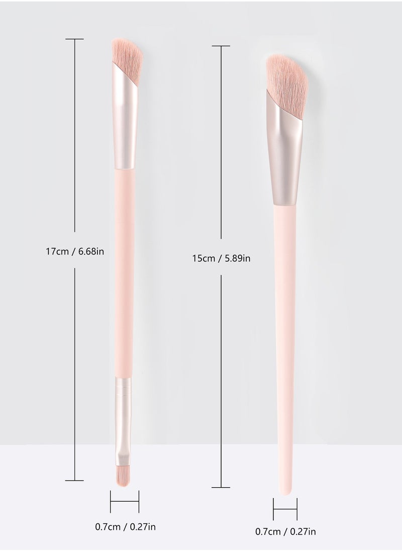 OCHEAL Premium Eye Makeup Brush 2pcs Set - Flawless Eyeshadow & Blending & Duo-ended Concealer Brush Application  - Image 4