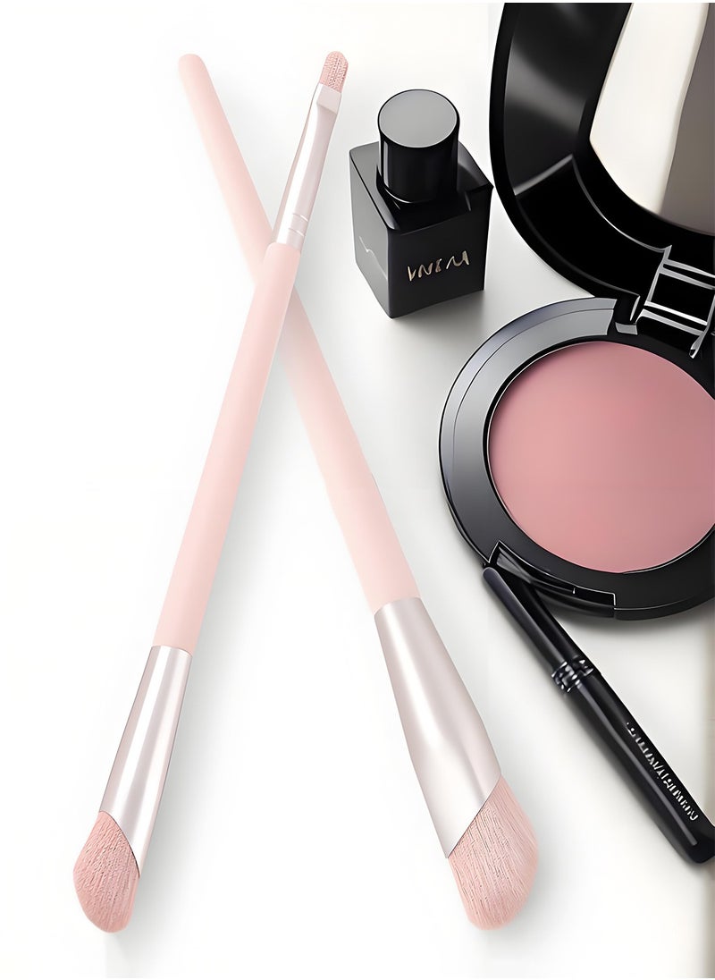 OCHEAL Premium Eye Makeup Brush 2pcs Set - Flawless Eyeshadow & Blending & Duo-ended Concealer Brush Application  - Image 5