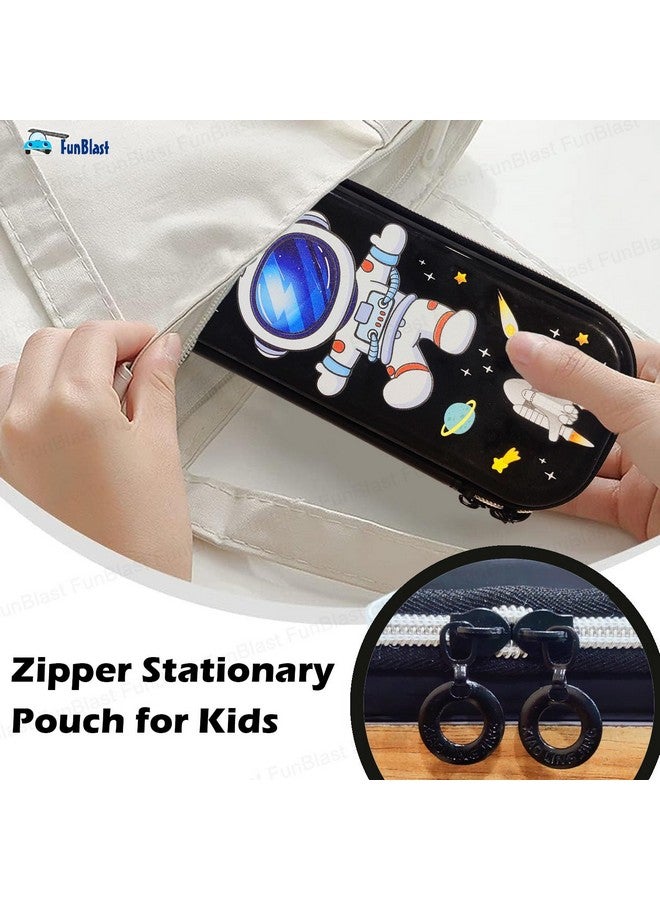 فنبلاست حافظة أقلام فن بلاست سبيس للأطفال، هدايا إرجاع بطابع الفضاء، جراب أقلام، صندوق أقلام، حافظة أقلام للأولاد، جراب أقلام بطابع الفضاء ورواد الفضاء للأولاد - Image 4