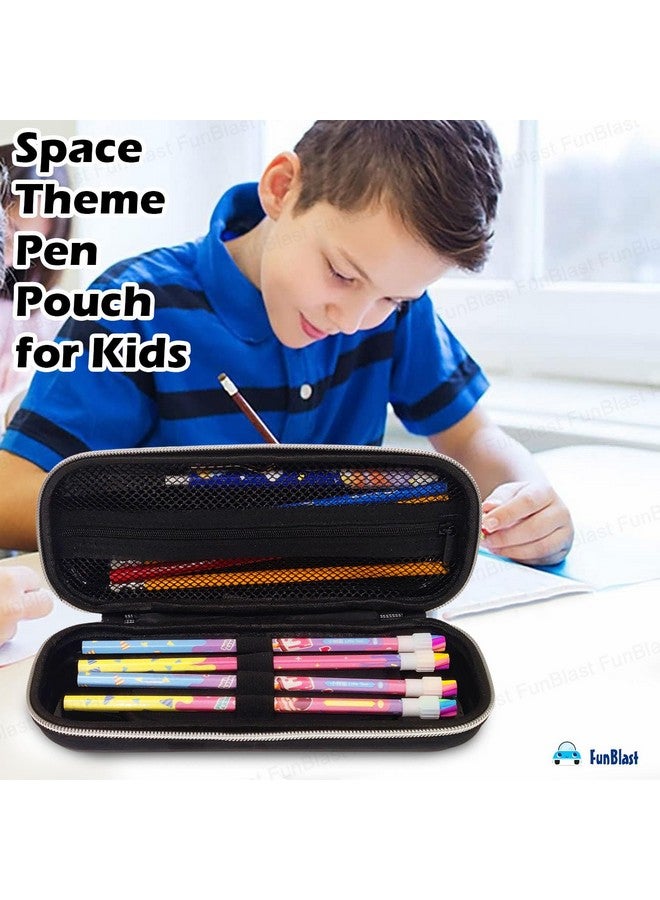فنبلاست حافظة أقلام فن بلاست سبيس للأطفال، هدايا إرجاع بطابع الفضاء، جراب أقلام، صندوق أقلام، حافظة أقلام للأولاد، جراب أقلام بطابع الفضاء ورواد الفضاء للأولاد - Image 5