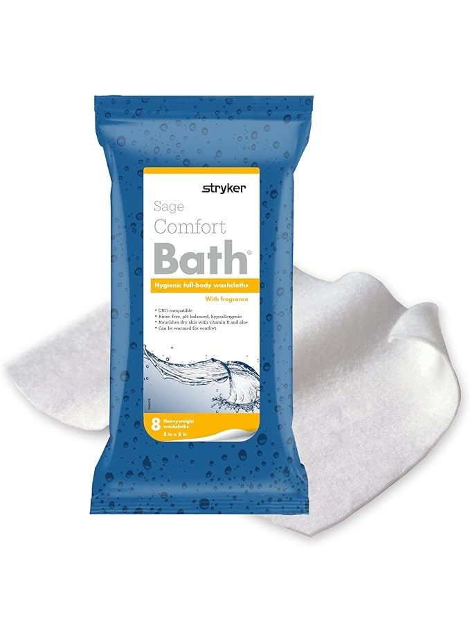 Sage Comfort Bath® Cleansing Washcloths - 1 Package, - Image 1