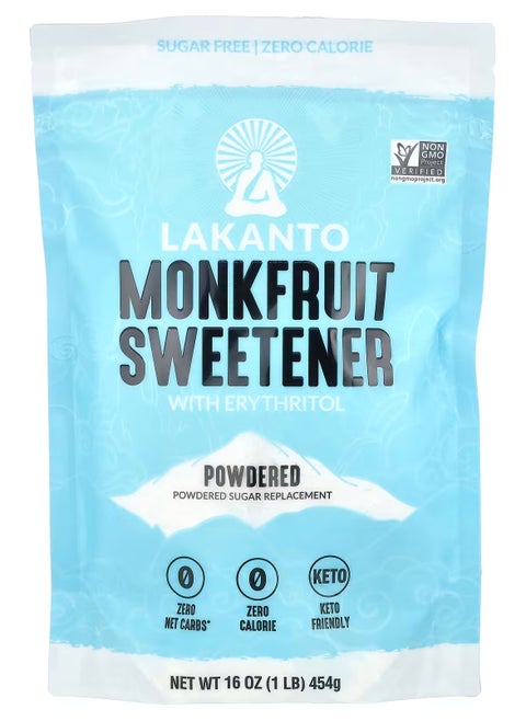 Monkfruit Sweetener with Erythritol, Powdered , 16 oz
