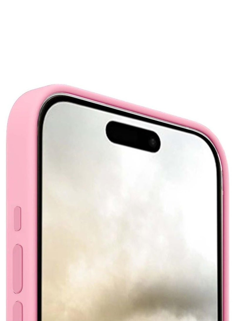 MUNTAQI iPhone 16 Slim Fit Matte Pink TPU Case – Soft, Flexible, Shock-Resistant Silicone Back Cover - Image 3