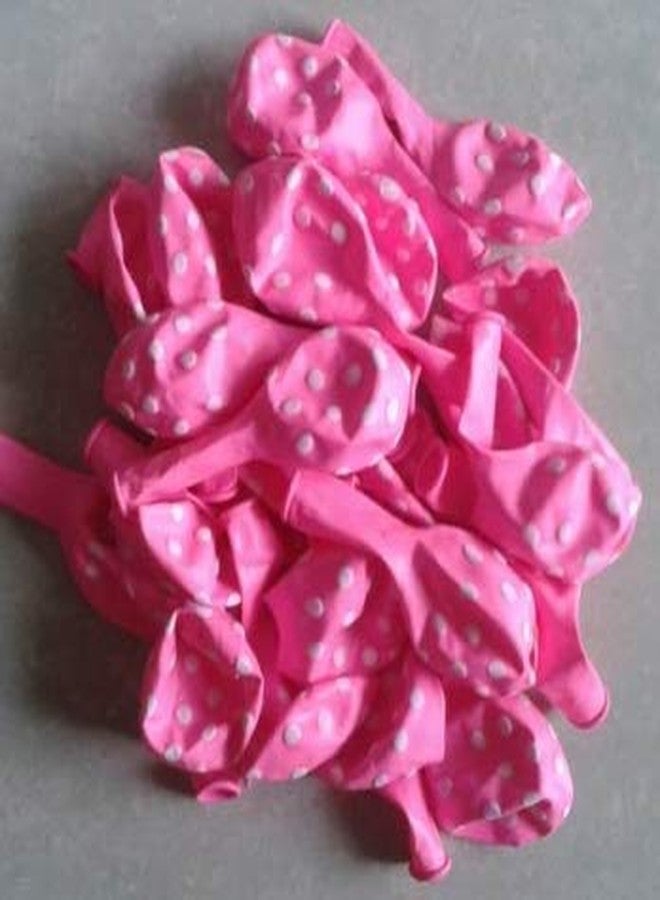 Balloonistics Pink 12 Inches Pack of 30 Polka Dot Balloon for Theme Party, Birthday, Anniversary, Baby Shower and Party Decorations - Image 2