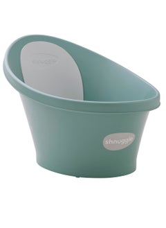Newborn Baby Bath Built In Support Bump And Soft Backrest  Suitable From Newborn | Bath Seat Support Includes Plug  Eucalyptus Green