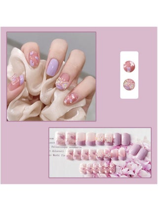WR014 pink and purple love butterfly