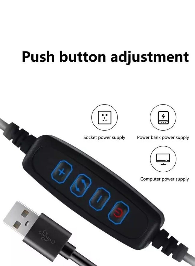 Hanayo مصباح طاولة LED مصباح خطي مصباح سرير إبداعي مصباح حلزوني قابل للتعتيم مصباح سرير معدني مصباح قراءة موصل - مصباح زخرفي للمنزل غرفة المعيشة المكتب - Image 5