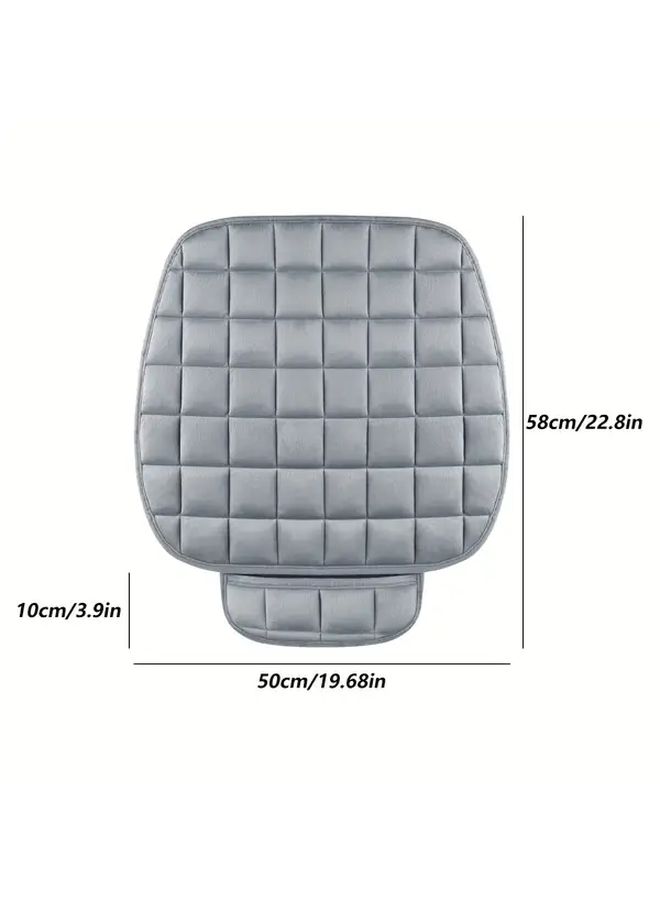 Black Memory Foam Car Seat Cushion Non Slip Ergonomic Universal Fit With Storage Pouch - Image 3