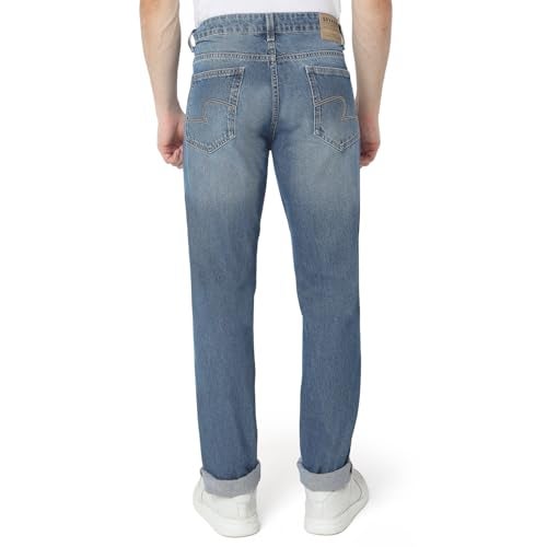 Spykar Men Blue Regular Fit Mid-Rise Casual Mid Rise Jeans (Size: 36)-EMDRO1BD015-Mid Blue - Image 3
