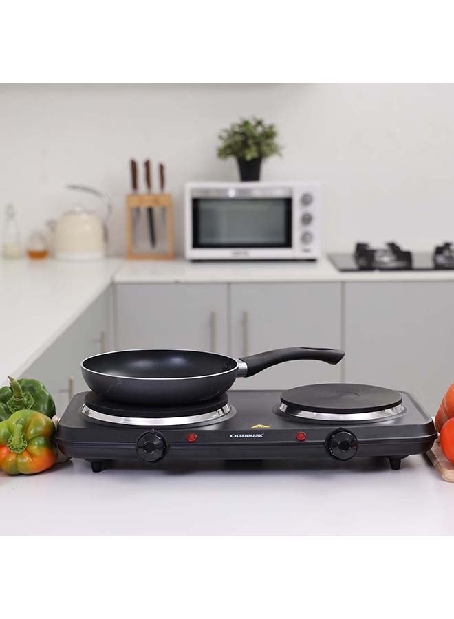 أولسنمارك طبق تسخين كهربائي قدرة 2500 واط 2500 W OMHP2034N أسود/فضي - Image 3