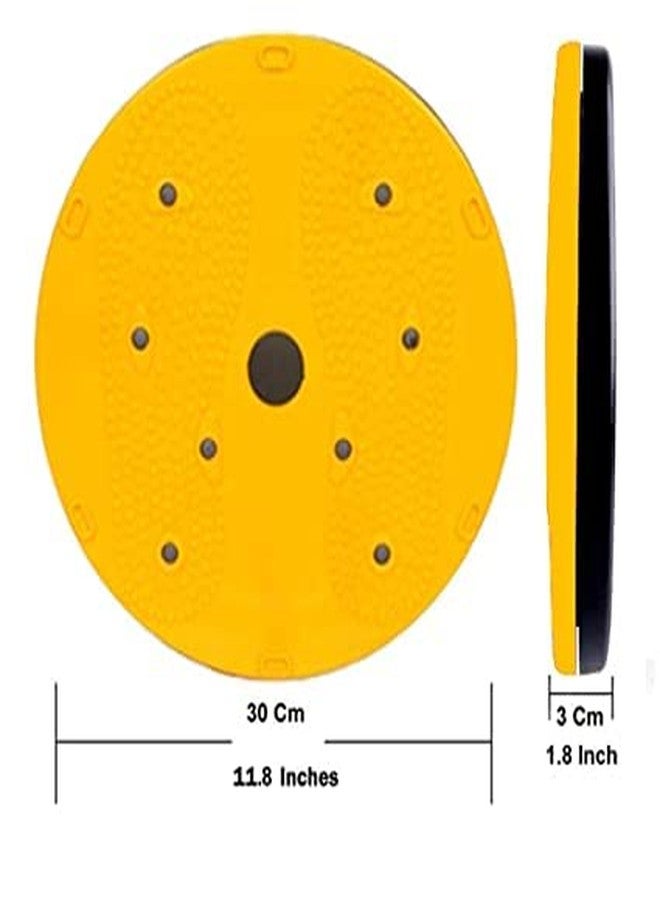 PRO365 Waist Disc Acupressure With Magnets Reflexology Slimming Abdominal 2 in 1 tummy twister Yellow With Pushup Board Combo Ab Exerciser - Image 5