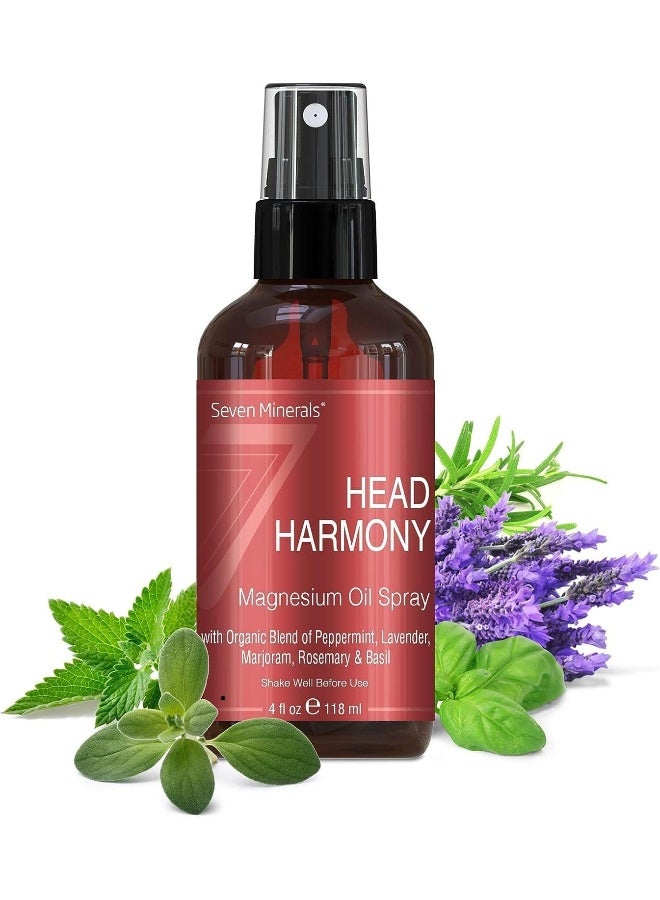 Seven Minerals Natural Migraine Relief Spray - Powerful Magnesium Oil Blend with Essential Oils - Image 1