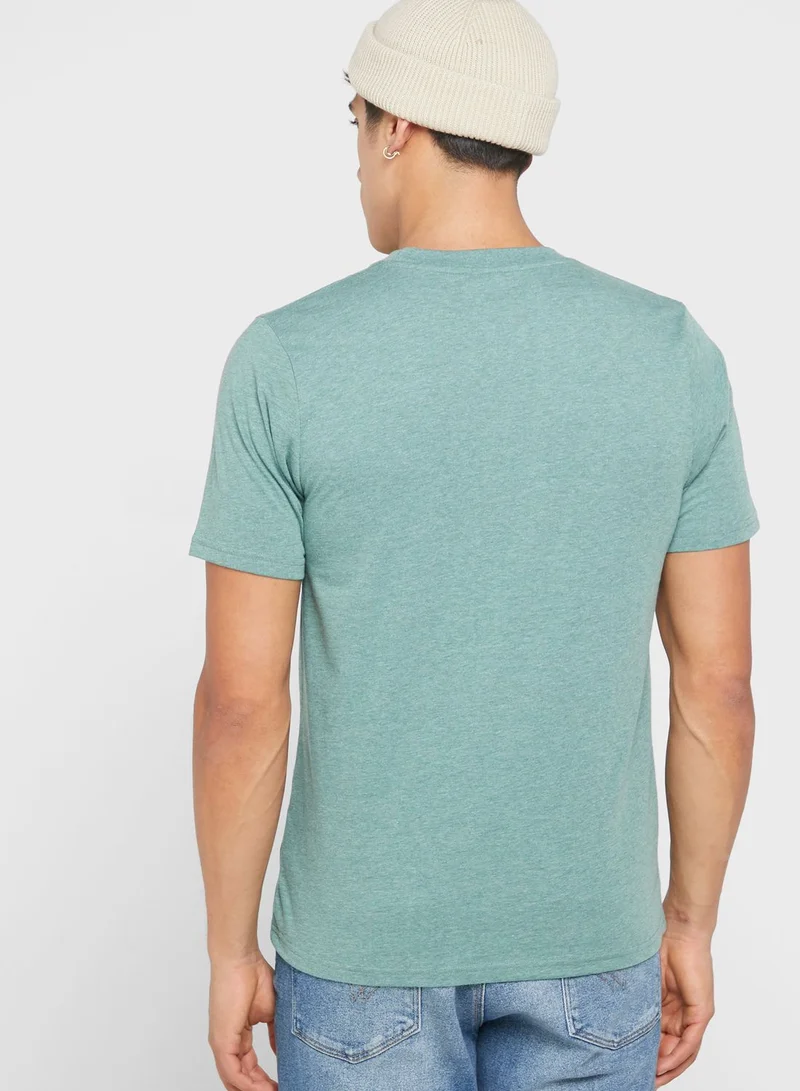 Seventy Five Melange Crew Neck T Shirt