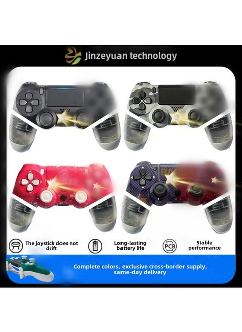 Source Wireless Bluetooth PS4 Handle Six Axis Ps Game Handle Dual Shock P4 Controller Pro Handle-Product Color:Electric Purple---universal