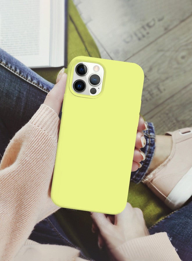 CATANES [for iPhone 12 Pro] 3 Pack Silicone Case and 2 3D Screen Protectors Shockproof Protective Case Anti Scratch Smooth Case Cover/Yellow - Image 4