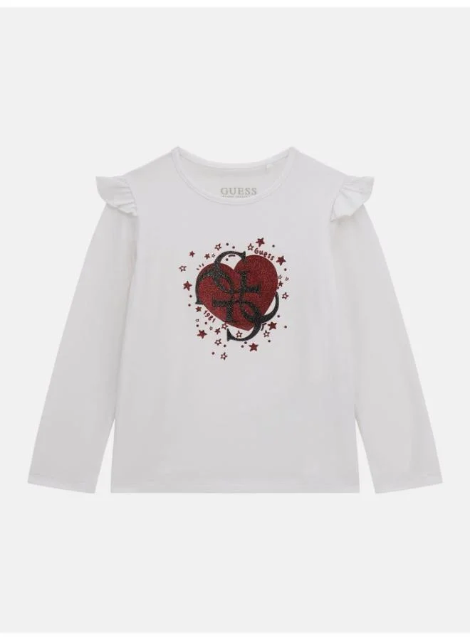GUESS Kids Slogan Crew neck T-Shirt