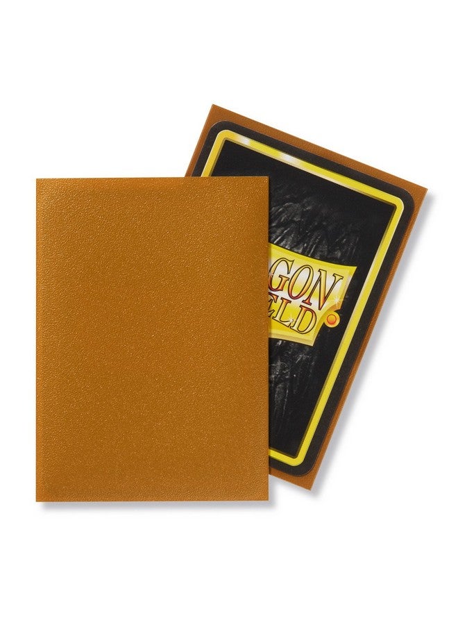 Arcane Tinmen Dragon Shield | Standard Size Card Matte Sleeves | 100 CT - Smooth & Tough Premium TCG Sleeves | Compatible with Pokemon, Flesh & Blood, One Piece & Magic The Gathering | Gold - Matte - Image 2
