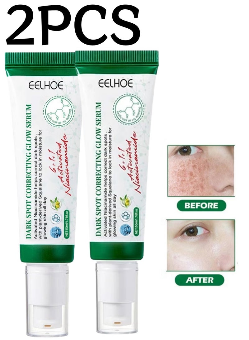 EELHOE 2PCS EELHOE Dark Spot Correcting Glow Serum3.52 fl. oz. | Brightening, Dark Spot Treatment, Anti-Aging, Acne Scars, Fine Lines, Hyperpigmentation, and Dark Circles - Image 1