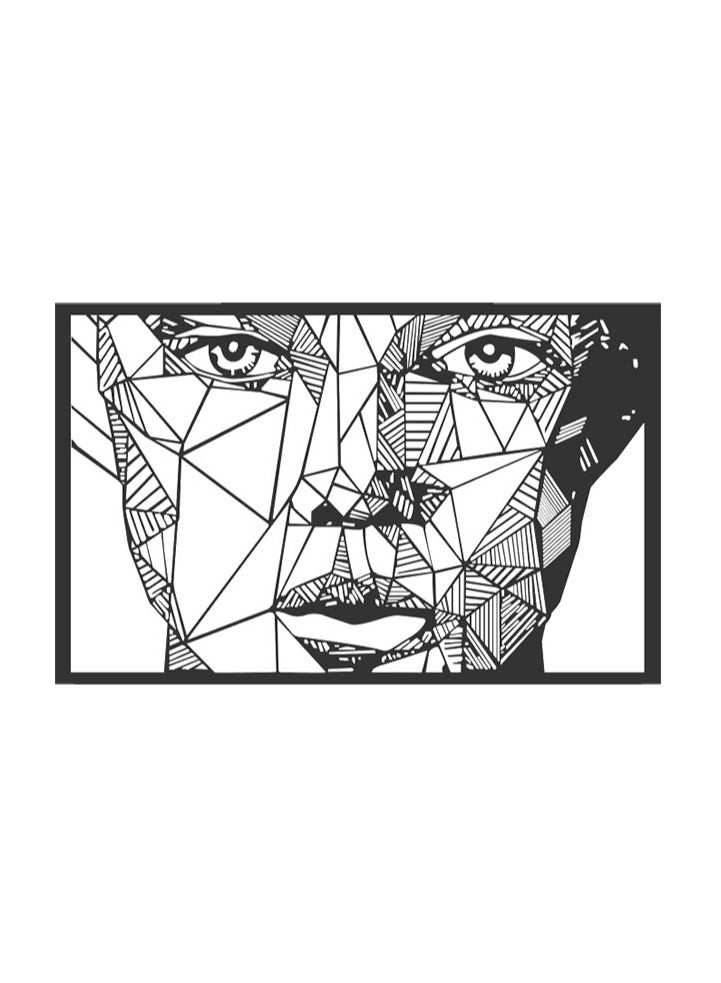 Metal Woman Face Metal Wall Art Frame - Image 4