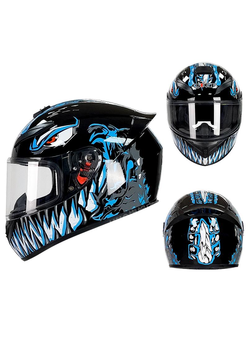 general Full Face Motorbike Helmet Motorcycle Adult Rider Biker Sports Crash Helmet - Image 1