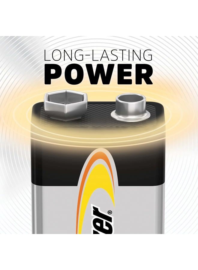 Energizer بطاريات قلوية 9 فولت (8 عبوة) ، بطاريات قلوية 9 فولت طويلة الأمد - Image 2