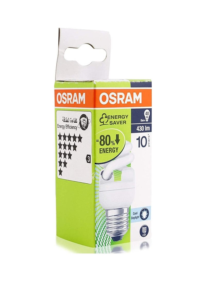 OSRAM OSRAM DULUX SUPERSTAR MINI Daylight CFL Bulb | 8W 865 E27 ESMA APPROVED | Compact fluorescent integrated | Pack of 20 - Image 1