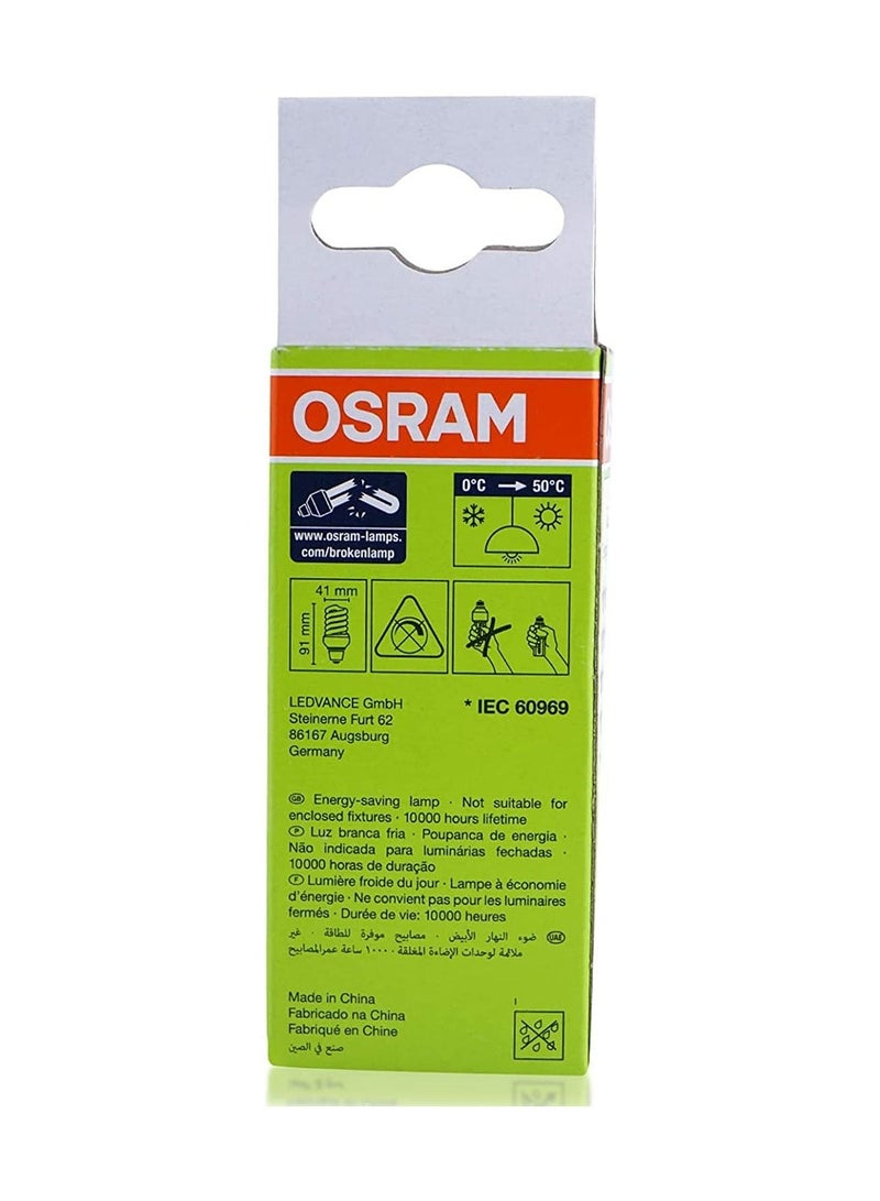 OSRAM OSRAM DULUX SUPERSTAR MINI Daylight CFL Bulb | 8W 865 E27 ESMA APPROVED | Compact fluorescent integrated | Pack of 20 - Image 3