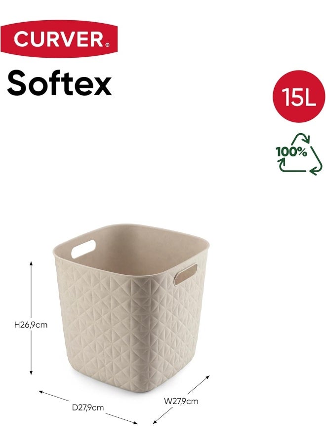 Curver CV SOFTEX BASKET CUBE 15L WHITE - Image 5